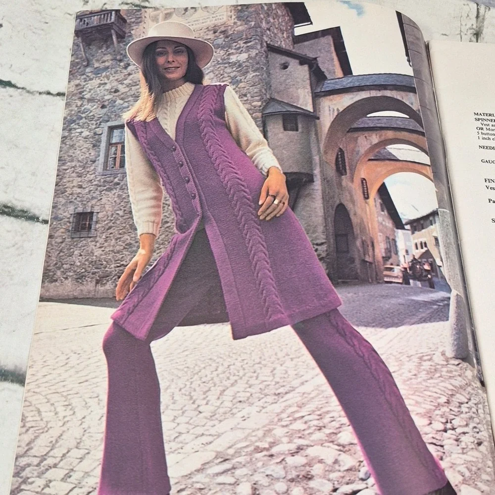 VTG Spinnerin For Surf Sun & Snow Knitting Crochet Patterns Unisex